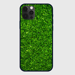 Чехол для iPhone 12 Pro Max Текстура газона, цвет: 3D-черный