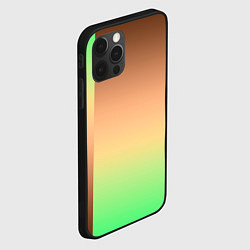 Чехол для iPhone 12 Pro Max Фисташковый комбинированный градиент, цвет: 3D-черный — фото 2