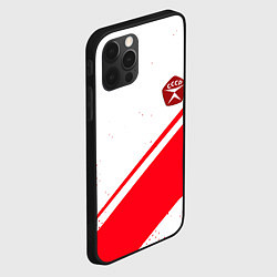 Чехол для iPhone 12 Pro Max СССР спортивный стиль и знак качества, цвет: 3D-черный — фото 2