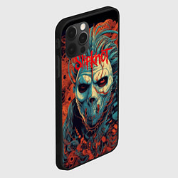 Чехол для iPhone 12 Pro Max Slipknot в маске, цвет: 3D-черный — фото 2