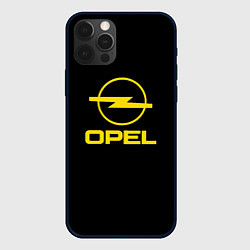 Чехол для iPhone 12 Pro Max Opel yellow, цвет: 3D-черный