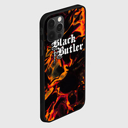 Чехол для iPhone 12 Pro Max Black Butler red lava, цвет: 3D-черный — фото 2