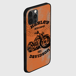 Чехол для iPhone 12 Pro Max Harley Davidson - Moto, цвет: 3D-черный — фото 2