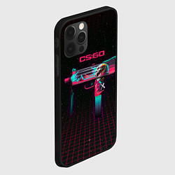 Чехол для iPhone 12 Pro Max MAC-10 Neon Rider - CS:GO, цвет: 3D-черный — фото 2
