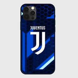 Чехол для iPhone 12 Pro Max Juventus sport geometry steel, цвет: 3D-черный