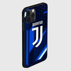 Чехол для iPhone 12 Pro Max Juventus sport geometry steel, цвет: 3D-черный — фото 2
