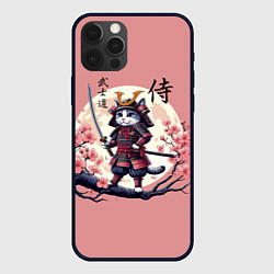 Чехол для iPhone 12 Pro Max Kitten samurai - bushido ai art, цвет: 3D-черный