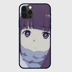 Чехол для iPhone 12 Pro Max Sousou no Frieren Ферн sad face, цвет: 3D-черный