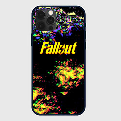 Чехол для iPhone 12 Pro Max Fallout краски, цвет: 3D-черный