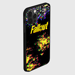 Чехол для iPhone 12 Pro Max Fallout краски, цвет: 3D-черный — фото 2