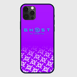Чехол для iPhone 12 Pro Max Ghost of Tsushima neon samurai, цвет: 3D-черный