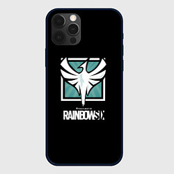 Чехол для iPhone 12 Pro Max Rainbow six logo game ubisoft, цвет: 3D-черный