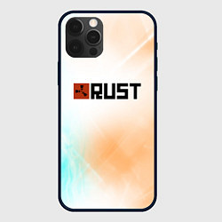 Чехол для iPhone 12 Pro Max RUST gradient, цвет: 3D-черный