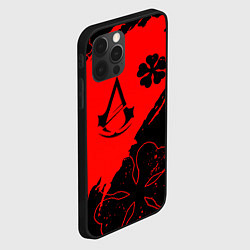 Чехол для iPhone 12 Pro Max Assassins Creed logo clewer, цвет: 3D-черный — фото 2