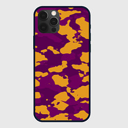 Чехол для iPhone 12 Pro Max Песчанный камуфляж милитраи, цвет: 3D-черный