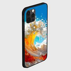 Чехол для iPhone 12 Pro Max Море пива - большая волна, цвет: 3D-черный — фото 2