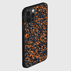 Чехол для iPhone 12 Pro Max Пиксели камуфляжная текстура, цвет: 3D-черный — фото 2
