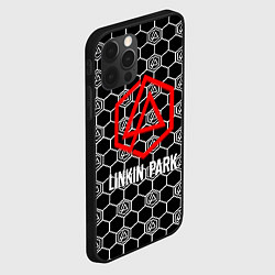 Чехол для iPhone 12 Pro Max Linkin park logo pattern, цвет: 3D-черный — фото 2