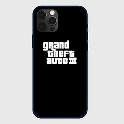 Чехол для iPhone 12 Pro Max GTA3 logo, цвет: 3D-черный