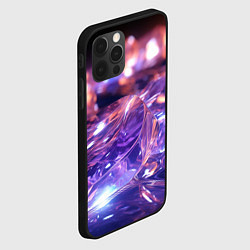 Чехол для iPhone 12 Pro Max Плавление абстрактных блестящих камней, цвет: 3D-черный — фото 2