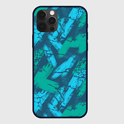 Чехол для iPhone 12 Pro Max Абстракция узорчатая кисть, цвет: 3D-черный