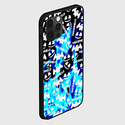 Чехол для iPhone 12 Pro Max Marshmello fire, цвет: 3D-черный — фото 2
