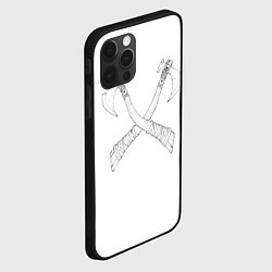 Чехол для iPhone 12 Pro Max Топоры, цвет: 3D-черный — фото 2