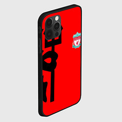 Чехол для iPhone 12 Pro Max Liverpool fc sport steel, цвет: 3D-черный — фото 2