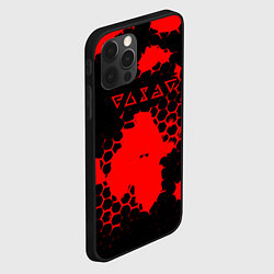 Чехол для iPhone 12 Pro Max The Witcher hexagon краски, цвет: 3D-черный — фото 2