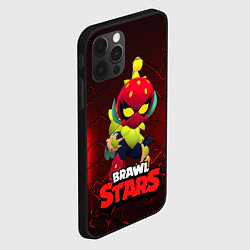 Чехол для iPhone 12 Pro Max Brawl Stars Лили клубничная, цвет: 3D-черный — фото 2