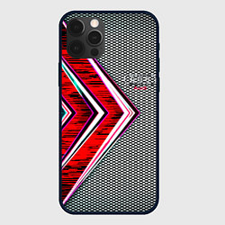 Чехол для iPhone 12 Pro Max Audi sport geometry car, цвет: 3D-черный