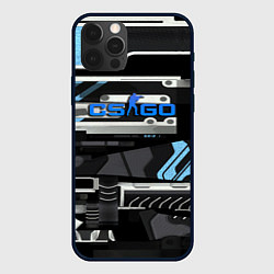 Чехол для iPhone 12 Pro Max CS GO vulkan steel, цвет: 3D-черный