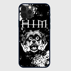 Чехол для iPhone 12 Pro Max HIM рок пес, цвет: 3D-черный