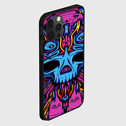 Чехол для iPhone 12 Pro Max Skull tatoo steel, цвет: 3D-черный — фото 2