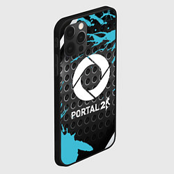 Чехол для iPhone 12 Pro Max Portal game краски, цвет: 3D-черный — фото 2
