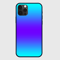 Чехол для iPhone 12 Pro Max Неоновый градиент текстура, цвет: 3D-черный