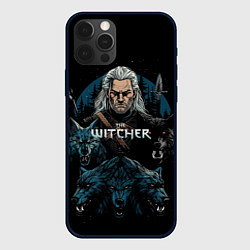 Чехол для iPhone 12 Pro Max The Witcher and wolfs, цвет: 3D-черный