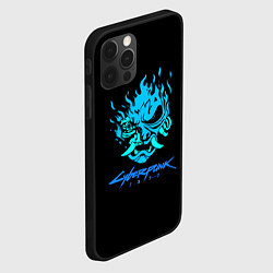 Чехол для iPhone 12 Pro Max Cyberpunk 2077 logo game, цвет: 3D-черный — фото 2