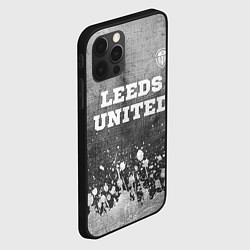 Чехол для iPhone 12 Pro Max Leeds United - grey gradient посередине, цвет: 3D-черный — фото 2