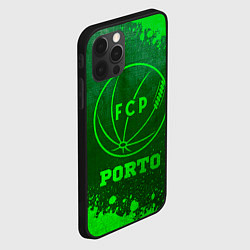 Чехол для iPhone 12 Pro Max Porto - green gradient, цвет: 3D-черный — фото 2