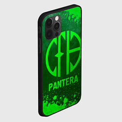 Чехол для iPhone 12 Pro Max Pantera - green gradient, цвет: 3D-черный — фото 2