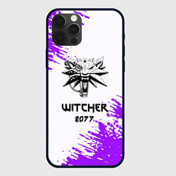 Чехол для iPhone 12 Pro Max The Witcher 2077 неоновые краски, цвет: 3D-черный