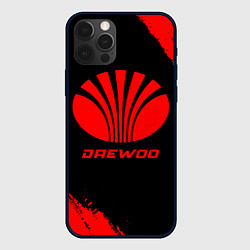 Чехол для iPhone 12 Pro Max Daewoo - red gradient, цвет: 3D-черный