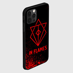 Чехол для iPhone 12 Pro Max In Flames - red gradient, цвет: 3D-черный — фото 2