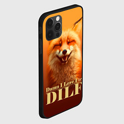 Чехол для iPhone 12 Pro Max DILF - Damn I love foxes, цвет: 3D-черный — фото 2