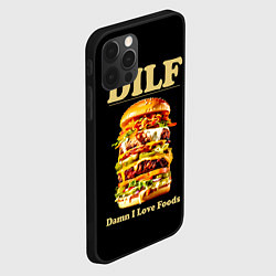 Чехол для iPhone 12 Pro Max DILF - damn I love foods, цвет: 3D-черный — фото 2