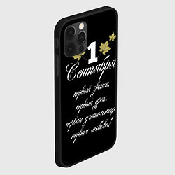 Чехол для iPhone 12 Pro Max 1 сентября - первый звонок, цвет: 3D-черный — фото 2