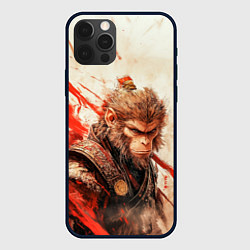 Чехол для iPhone 12 Pro Max Wukong на фоне с брызгами, цвет: 3D-черный