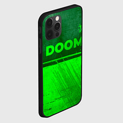 Чехол для iPhone 12 Pro Max Doom - green gradient посередине, цвет: 3D-черный — фото 2