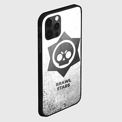 Чехол для iPhone 12 Pro Max Brawl Stars - white gradient, цвет: 3D-черный — фото 2